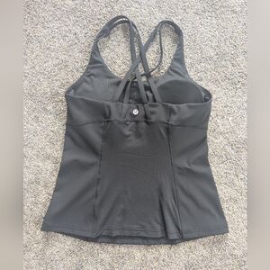 Lululemon Black Cross-Back Energy Tank Top